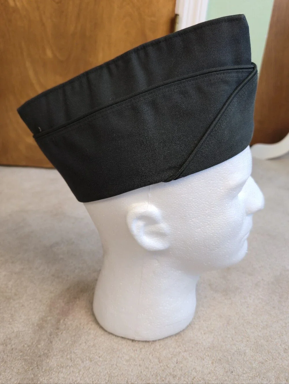 Vintage Military Cap Hat Garrison Size 6 7/8 Poly Wool Sam Bonk Uniform Cap Co.